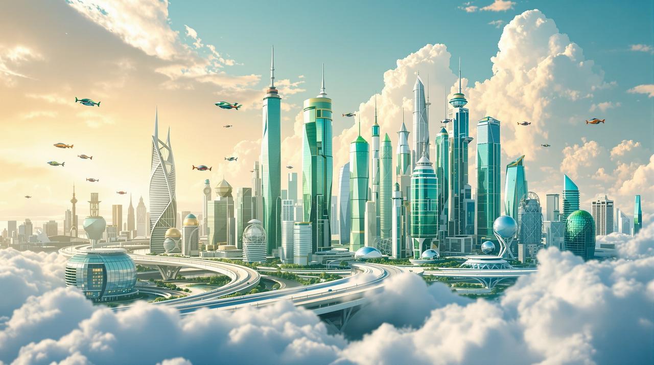 黑白影院未来城市：2050年的生活图景